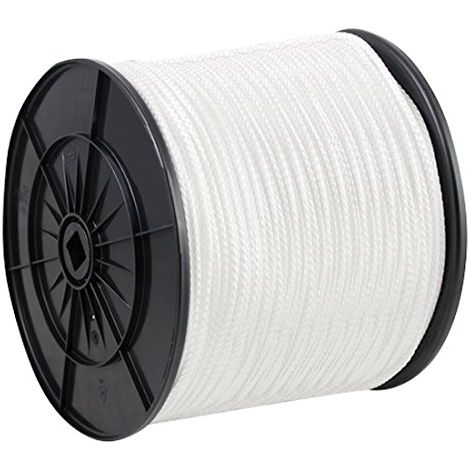Bobine de Corde en Polypropylène Tressée 1,4 T Ø 12 mm x 50 m Blanc