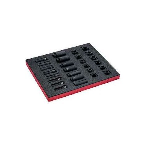 Bahco Fit&Go 2/3 Einlage mit 1/2-Kraft-Steckschlüsseleinsatz-Einsätzen - 27-tlg. (1/5)
