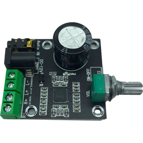XH-A230 PAM8610 Dual-Channel 12V High-Definition Power Amplifier Board, Pure Digital Power Amplifier, 15W2 High Power (1/4)