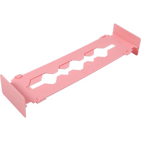 Séparateur de tiroir réglable pour cuisine, organiseur de rangement extensible, cloison de tiroir rose, lot de 2, 43-70 cm, pour maison et cuisine. (1/3)
