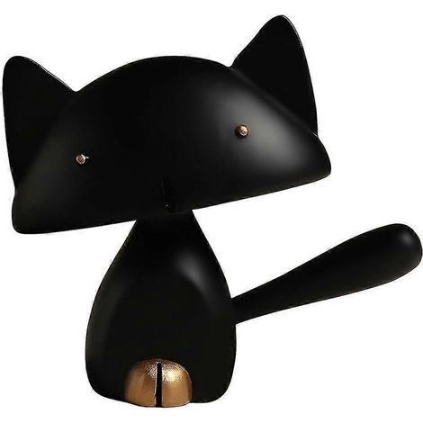 Décoration intérieure nordique en résine représentant un chat, idéale pour le salon ou comme meuble TV ou bureau. (1/5)