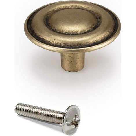 Boutons pour meuble, Poignée pour meuble, Zamak, Bronze, Set di 25 (1/5)