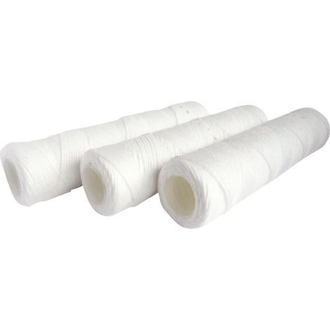 Cartouches filtrantes à sédiments bobinées 10 microns lot de 3 filtration pour toute la maison universelles dimensions standard haute performance (1/5)