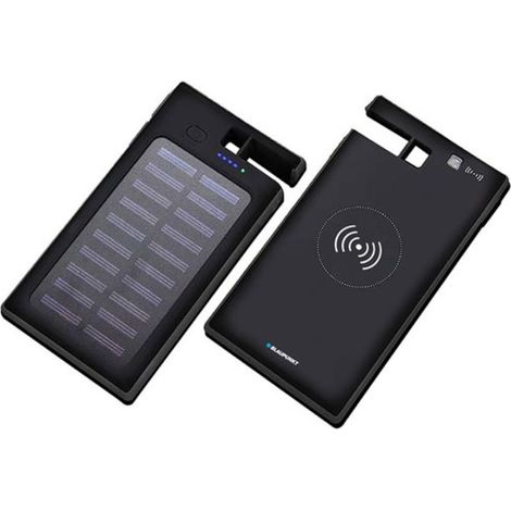 Blaupunkt SOLAR-POWERBANK MIT KABELLOSER LADEFUNKTION UND SAUGNÄPFEN - 8000 mAh (1/5)