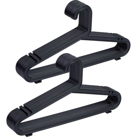 Percha de plastico negra pack de 24 unidades 39.50x0.30x20.60h cm (1/5)