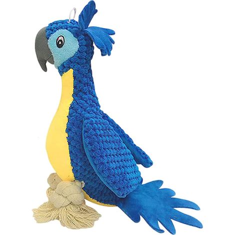 Jouet perroquet en peluche pour chien avec couineur pour mordeur petit et grand jouet interactif propre (1/5)