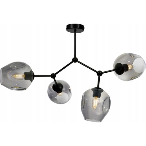 LAMPE DE PLAFOND MODERNE EN VERRE SUSPENDU AU-DESSUS DE LA TABLE (1/5)