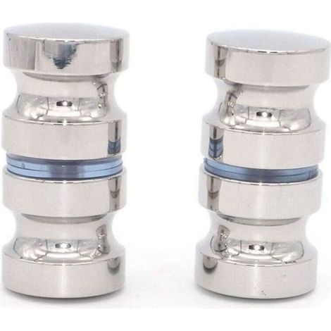 Bouton Porte Douche - Acier Inoxydable 304 - Pour Cabine Douche Et Meuble Vitrine - Diamètre 30 mm - Lot De 2 (1/4)
