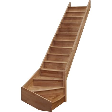 Minka Wangentreppe Home Turn 300cm max. Geschosshöhe Buche Rechtssgewendelt ohne Geländer