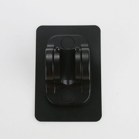 Support de douche mural sans perçage, support de douche portable réglable pour hôtel de salle de bain. le noir. (1/5)
