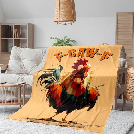 New F-Caw-F Fun Blanket for Home/Office/Air Conditioning - Pattern - 130150CM