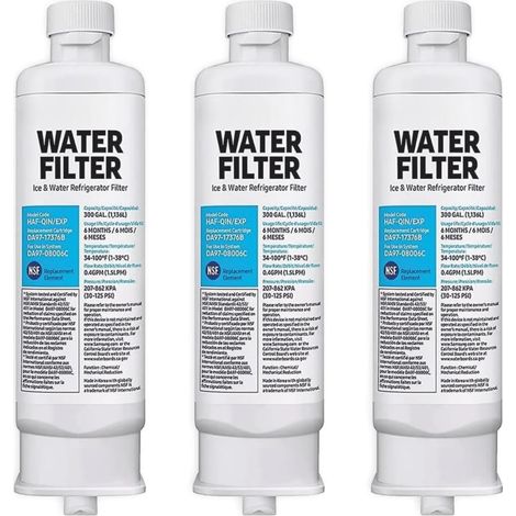 Cartouche Filtrante - Compatible DA97-08006C DA97-17376B - Pour Réfrigérateur - 3 Pièces (1/5)