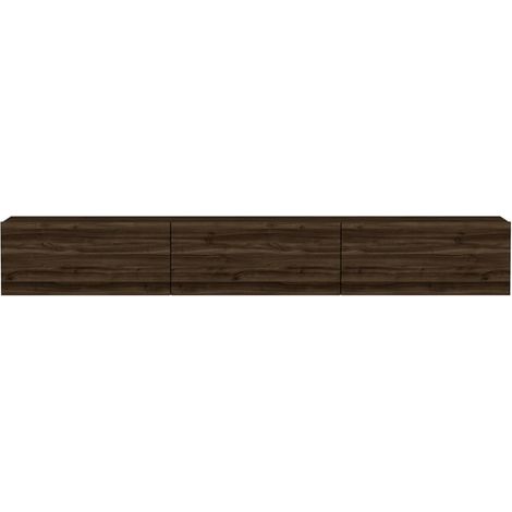 Meuble TV en bois "Terra" - 180 x 31 x 26 cm - Marron (1/5)