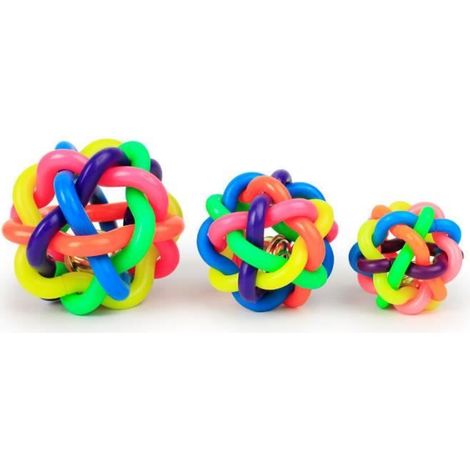 Jouet pour chien,Balles en Caoutchouc pour Chien,3Pcs Jouet Non Toxique et Résistant Aux Morsures pour Grands et Petits Chiens S/M/L (1/4)