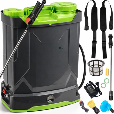 Spruzzatore da giardino a batteria, a zaino, 16 litri, 3 ugelli, filtro (1/5)