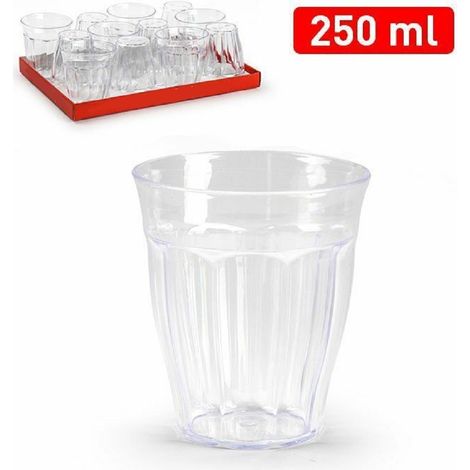 Set 6 Bicchiervements In Trasparent Plastics 250 Ml 1138506