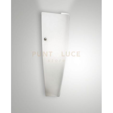 Lampada Dedalo Applique Bianca 1 Luce E27 Fabas Stile Moderno Design Elegante