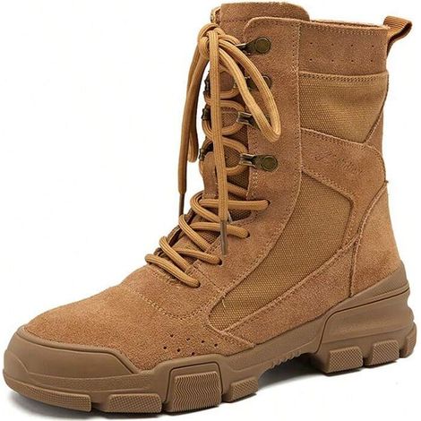 Bottes de travail tactiques de camping en daim printemps 2025 pour femmes (1/3)