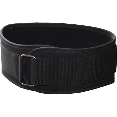 Breathable, comfortable, adjustable weightlifting belt made of EVA nylon, fitness support for men and women, black, size M