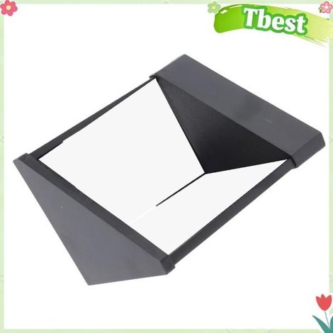 Tbest miroir inversé Miroir Non inversé, miroir de table à réflexion réelle, Non grossissant, pour le hygiene maquillage Noire (1/5)