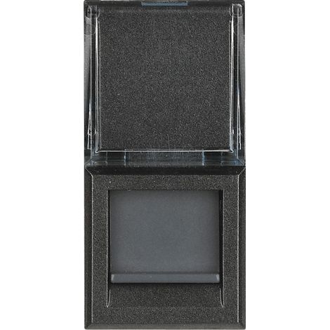 Bticino Cofrel HS4279C6F Prise RJ45 anthracite Bticino Axolute catégorie 6 FTP 1 module (1/2)