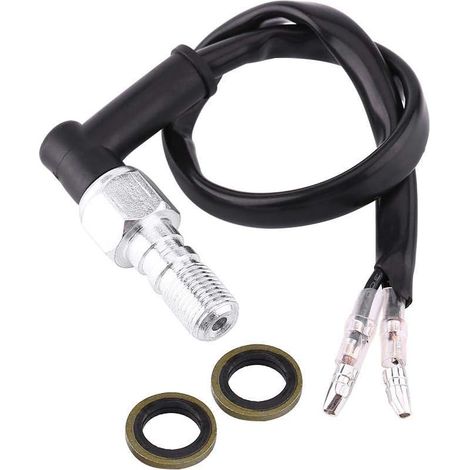 Interrupteur de Frein Hydraulique, Contacteur de Pression Hydraulique de Freinage Arrière de Moto Universel avec Rondelles M10x1.25 M10x1mm(M10x1) (1/3)