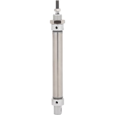 Vérin pneumatique miniature MA16 à double effet, en acier inoxydable, pour l'industrie pneumatique (MA16x25) (1/5)