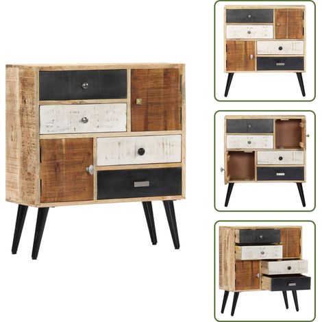 The Living Store Buffet 70x30x78 cm Bois de manguier massif - Buffet design (1/5)