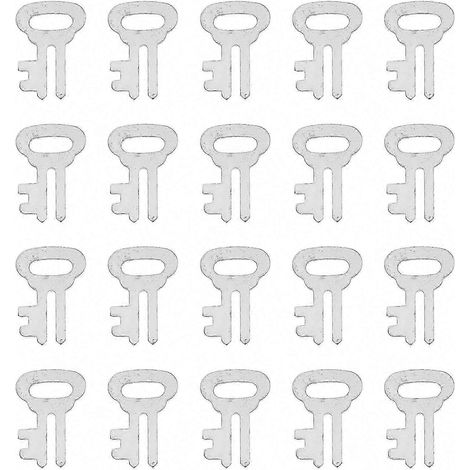 Lot de 20 clés pour coffre-fort à pièces, clés pour tirelire à pièces, accessoires pour coffre-fort, clés pour coffre-fort à pièces d'épargne (1/4)