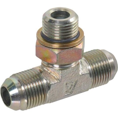 Racor en T orientable JIC/BSP 9/16-1/4 ALFAGOMMA TIB0904