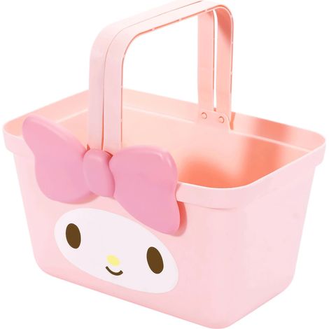 Panier de rangement adorable et portable, panier de douche égouttoir, panier organisateur pour la maison, rose lapin (1/5)