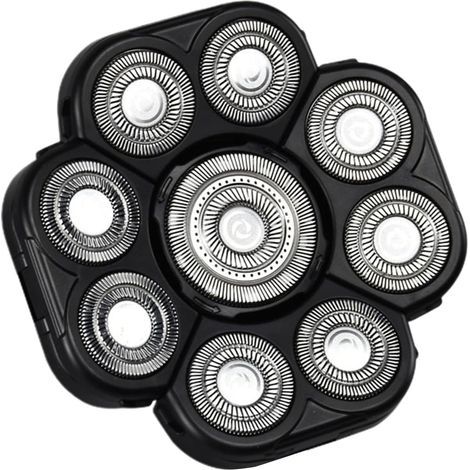 Electric Shaver Heads – Lightweight, Rotating Discs, Durable, High-Speed Replacement Double Ring, Portable Shaver Units for a Smooth, Wet Shave. (1/5)