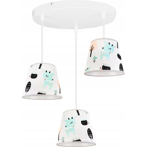 LAMPADA A SOSPENSIONE PER BAMBINI A SOFFITTO LOFT, PARALUME BAMBI