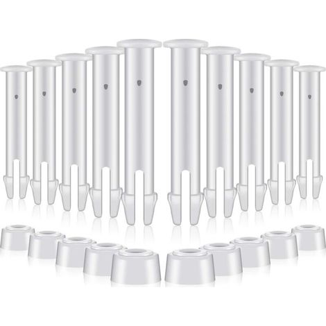 12 Pièces Goupilles en Plastique pour Intex Round Metal Frame Pools Pièces de Rechange pour Joints de Piscine pour Joints de Piscine,Remplacement de pièces de Rechange Joint Pins(6cm/2.36in) (1/5)