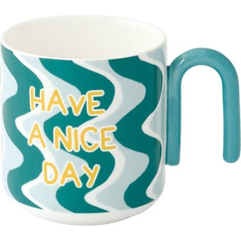Coffret Mug 350 Ml En Porcelaine Energy - Have A Nice Day - Pozzi Milano Spa