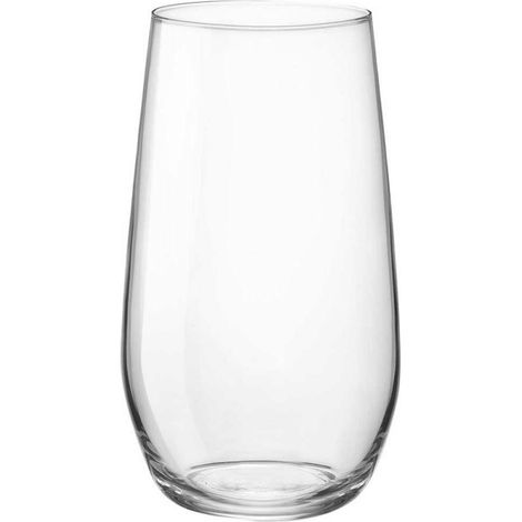 Set mit 6 Bechern 390 cc aus transparentem Glas