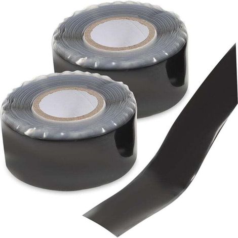 Paquete de 2 cintas para reparar tuberías de agua, cintas de reparación para fontaneros, cintas para congeladores, cintas para cables, cintas adhesivas de vinilo, cintas para mangueras de lavavajillas