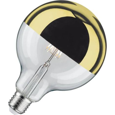 Ampoule Globe LED Modern Classic Edition Paulmann - Calotte réflectrice dorée - 6.5W - 2700K - Ø95mm - Dimmable (1/5)
