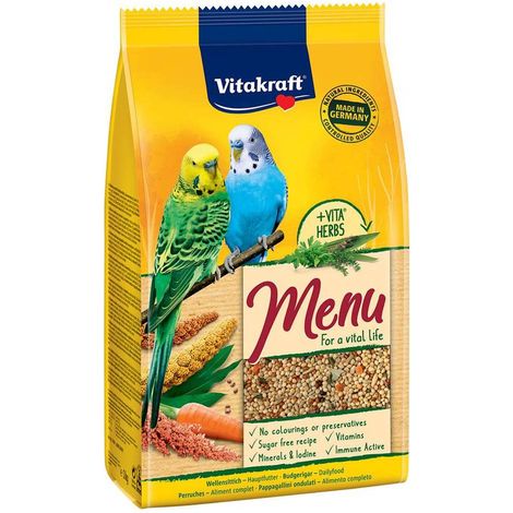 ALIMENTO PER UCCELLI 'menu pappagallini' kg. 1