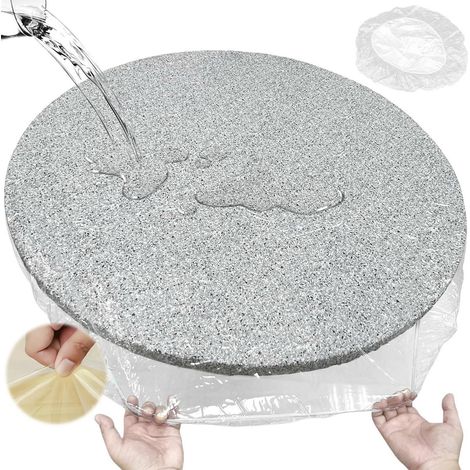 Nappe ronde avec élastique, imperméable, antidérapante, lavable, pour intérieur/extérieur