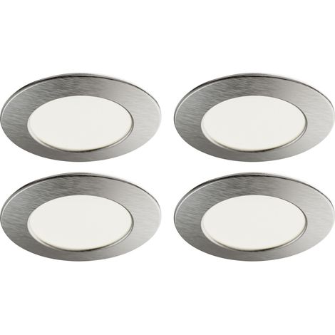 KIT MEUBLED 230V Encastrés IP20 ronds fixes alu LED 9W CCT 3-4-5000K 4x180lm ARIC 51851 (1/5)