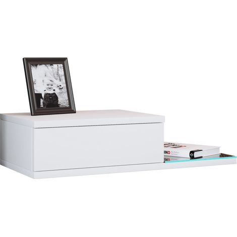 Design cassetto da parete comodino KonsilaL 15x65x30 - VCM