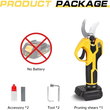 Ciseaux électriques sans balais de 32mm, sécateur sans fil, pour jardin, arbres fruitiers, pour Makita batterie, broche de batterie 18V-Without Battery (1/5)