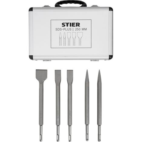 STIER SDS-Plus Meißelsatz 5-tlg. 250mm