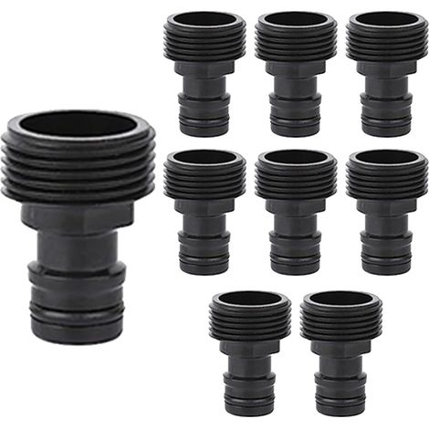Lot de 8 raccords rapides 3/4" pour raccord de tuyau d'arrosage 1/2" (1/5)