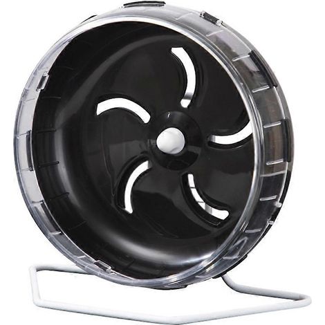 Roue d'exercice pour hamsters, rats, petites souris, hamsters et gerbilles, jouets et accessoires de jeu silencieux avec supports (1/5)