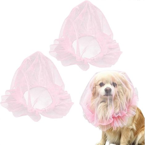 Masque facial pour chien, muselière en filet respirante, protection légère contre les morsures et les léchages. (1/5)