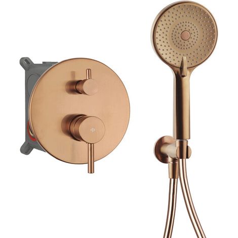 Kit exterior para ducha empotrada Sirio Cobre (1/5)