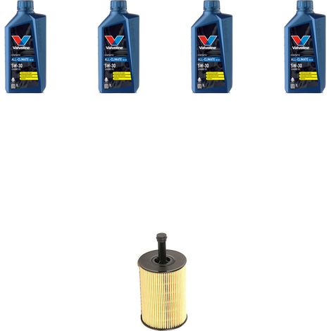 Kit filtro olio e 4L compatibile con Skoda Fabia II (545,542) 1.4 TDI 51kw dal 2007 al 2014 (1/2)