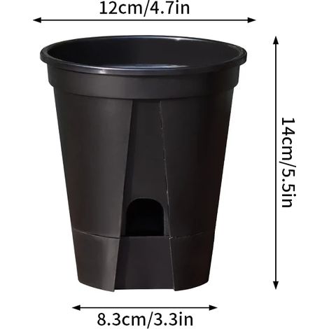(S9, comme illustré) Pot à arrosage automatique pour orchidées, pots de fleurs transparents pour plantes, pot de jardin paresseux, pot respirant pour racines d'orchidées (1/4)